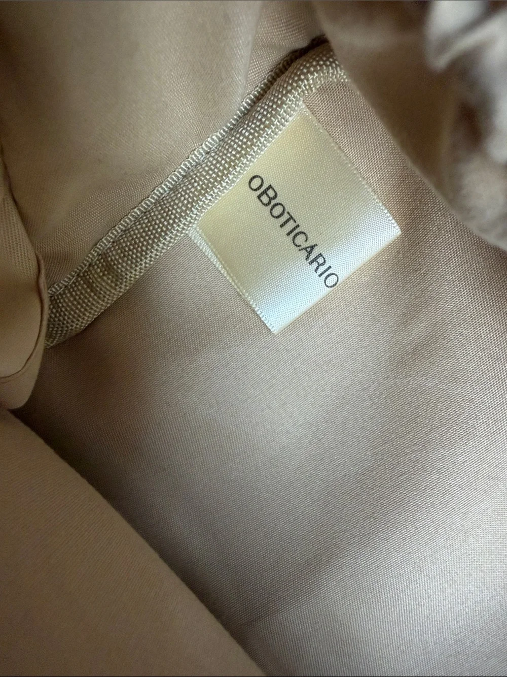 Cream Travel Cosmetic Case